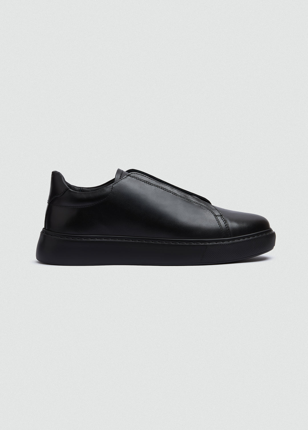 Lightweight Slip-On Sneaker - Black - side profile