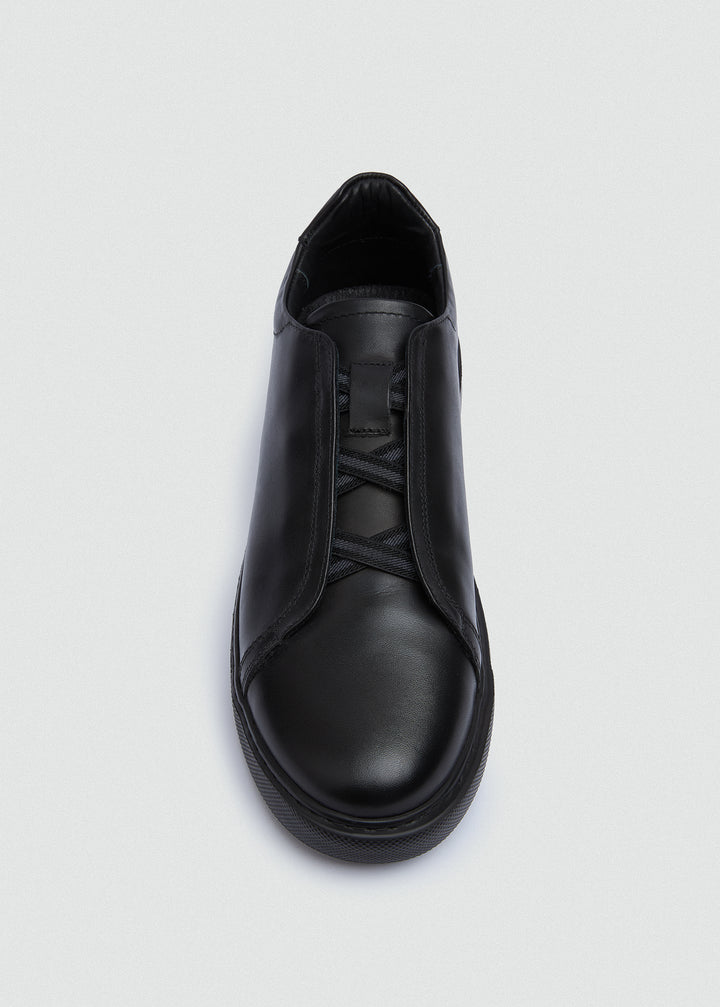 Lightweight Slip-On Sneaker - Black - top view
