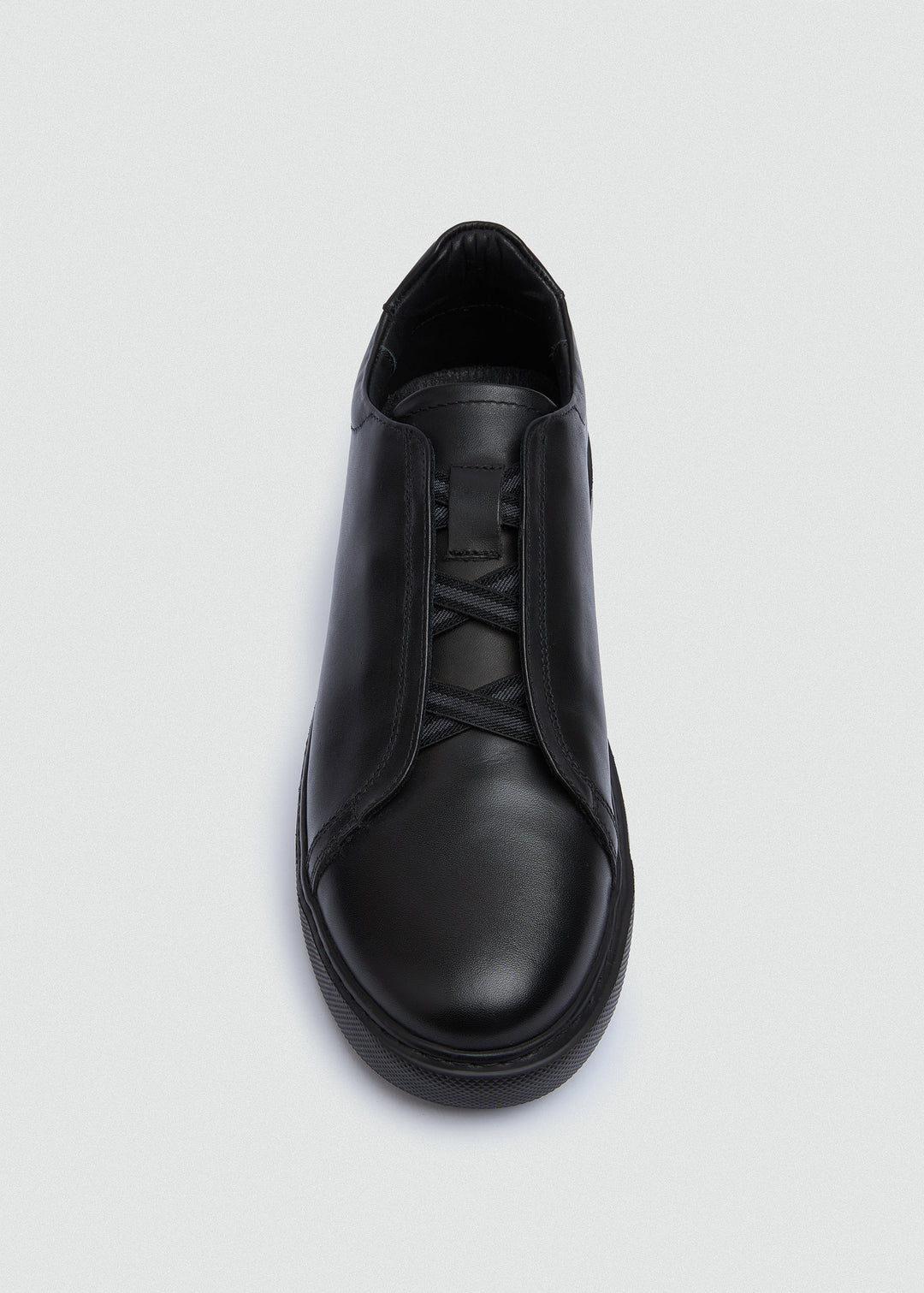 Lightweight Slip-On Sneaker - Black - top view