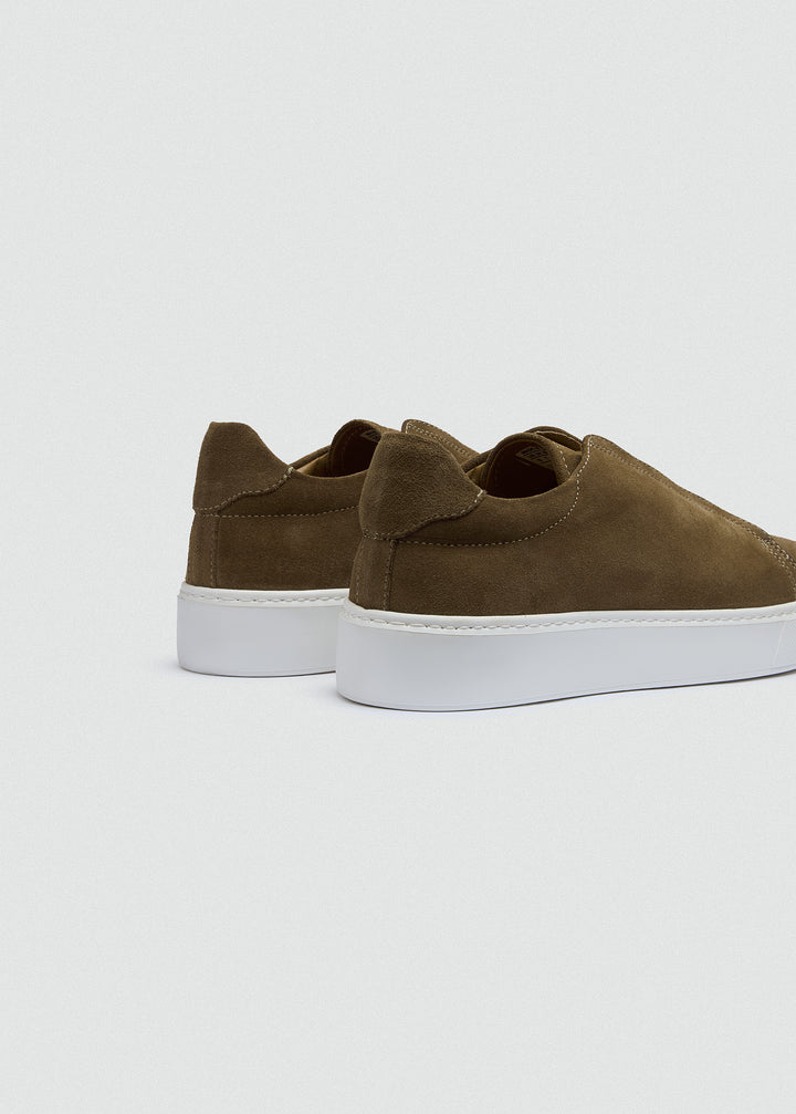 Lightweight Slip-On Sneaker - Olive - back view