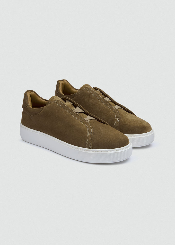Lightweight Slip-On Sneaker - Olive - pair