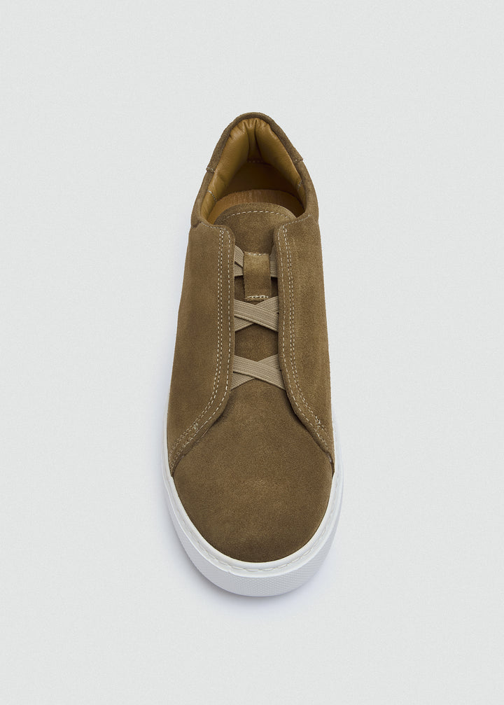 Lightweight Slip-On Sneaker - Olive - top view