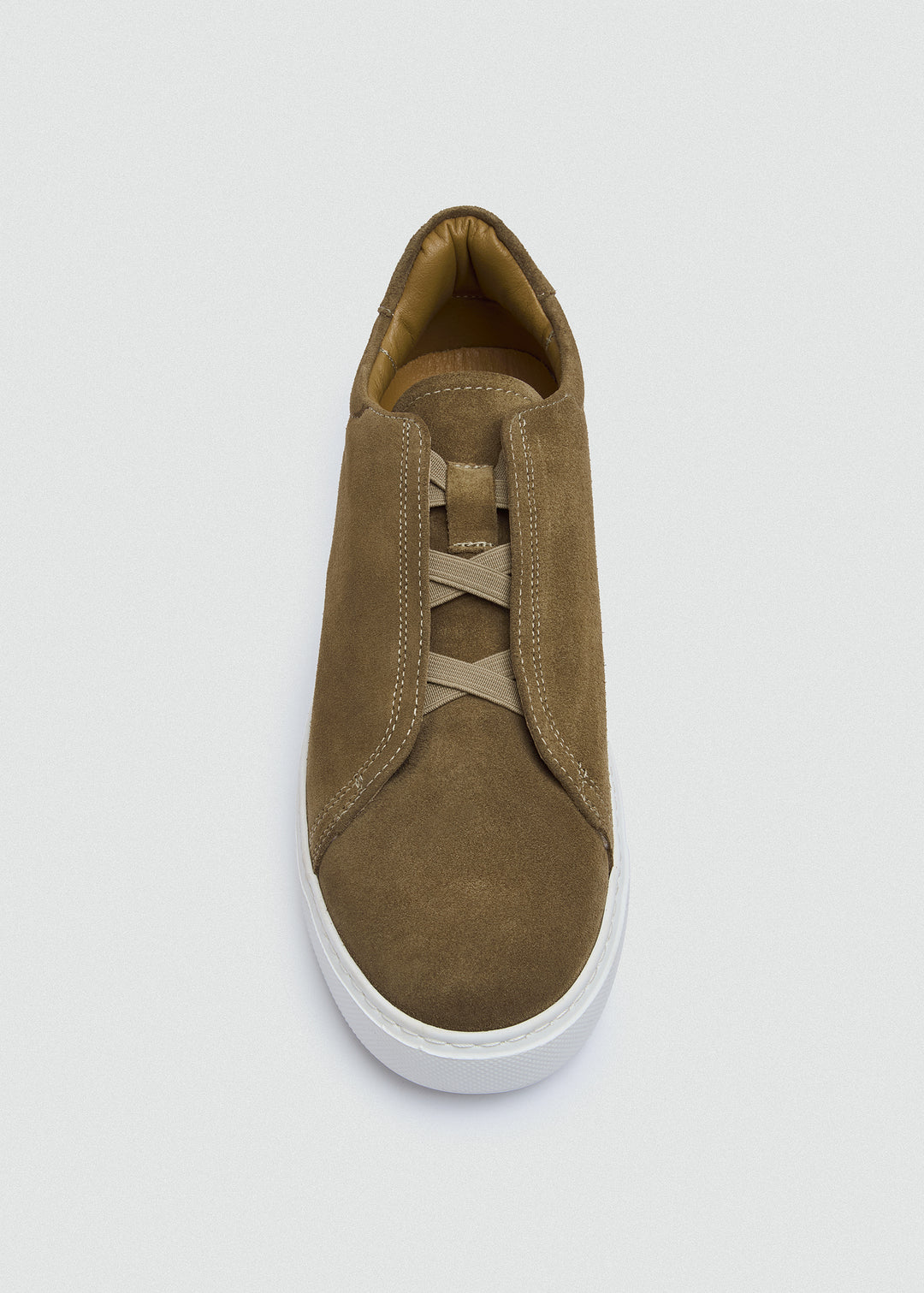 Lightweight Slip-On Sneaker - Olive - top view