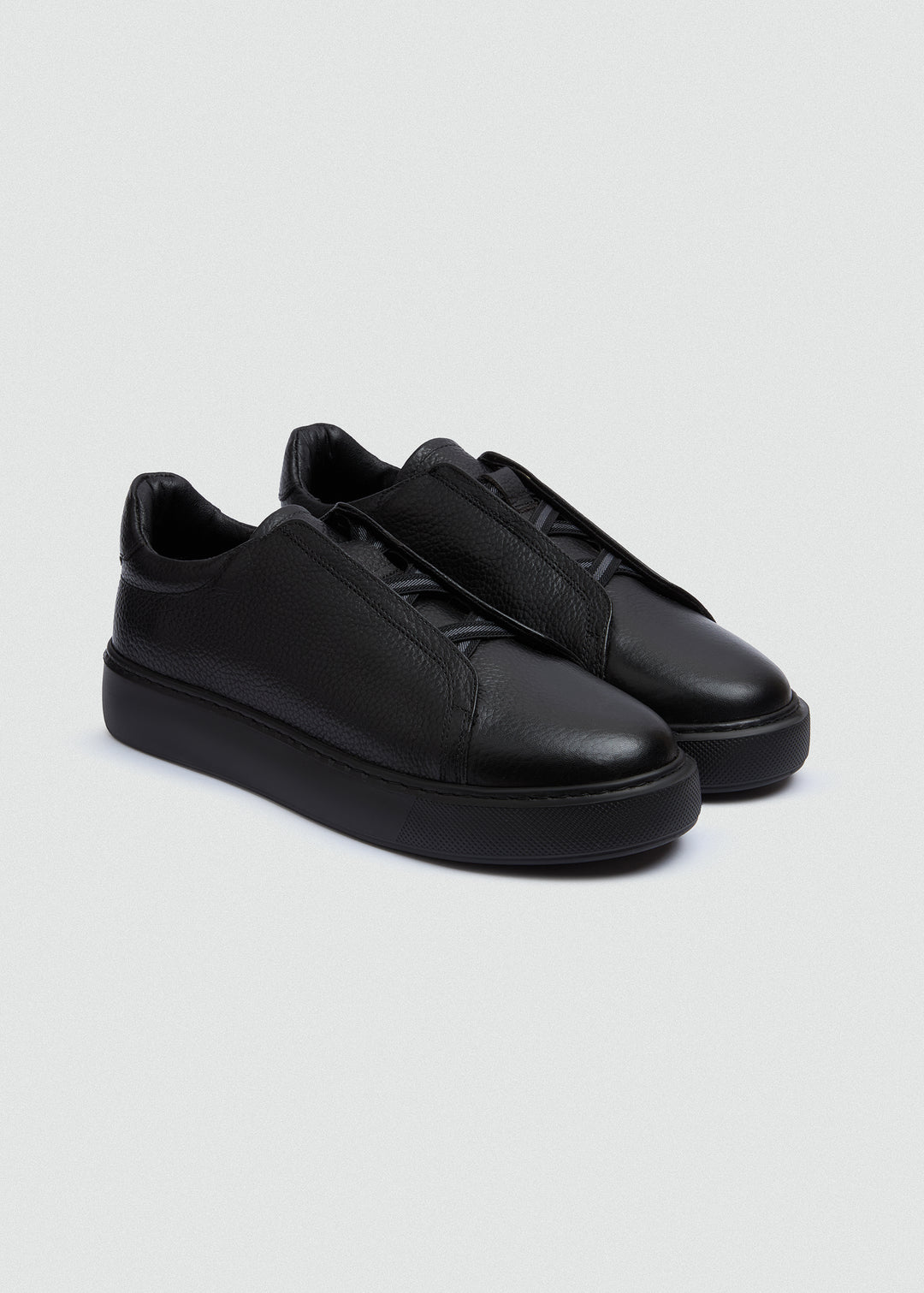 Lightweight Slip-On Sneaker - Textured Black - pair