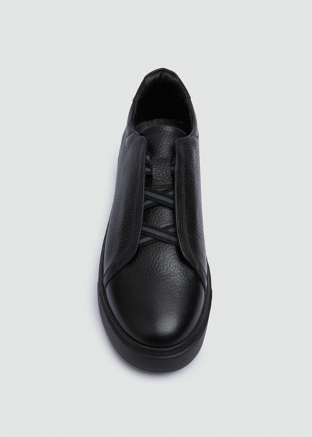 Lightweight Slip-On Sneaker - Textured Black - top view
