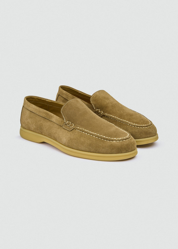 Soft Loafers - Suede Beige, pair