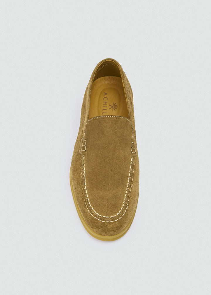 Soft Loafers - Suede Beige, top