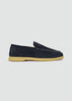 Soft Loafers - Suede Navy Blue