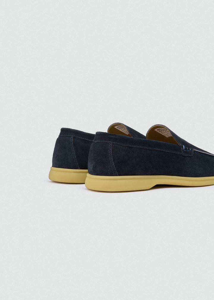 Soft Loafers - Suede Navy Blue, back