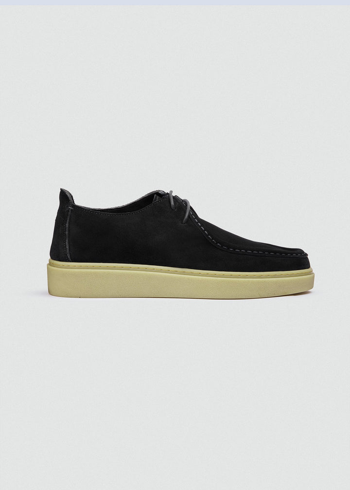Cupsole Moc-Toe Lace-Up - Suede Black, side