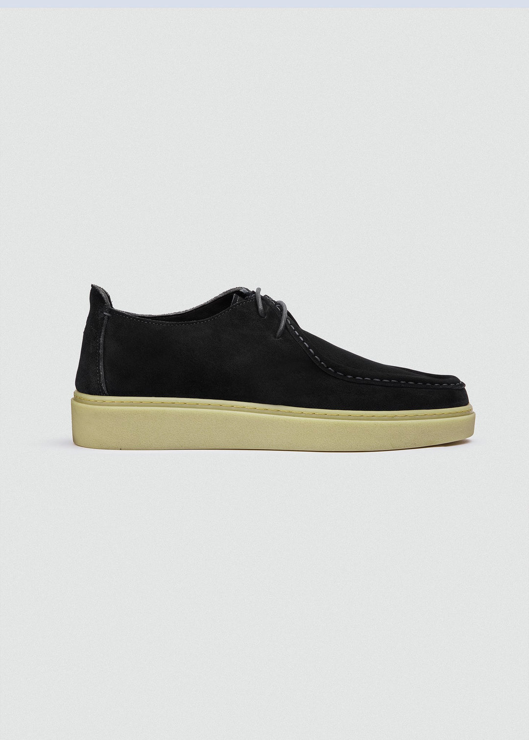 Cupsole Moc-Toe Lace-Up - Suede Black, side