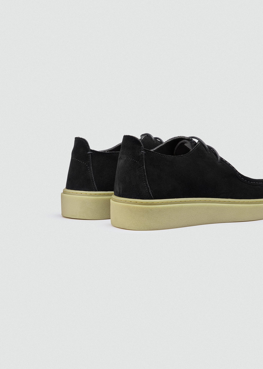 Cupsole Moc-Toe Lace-Up - Suede Black, back