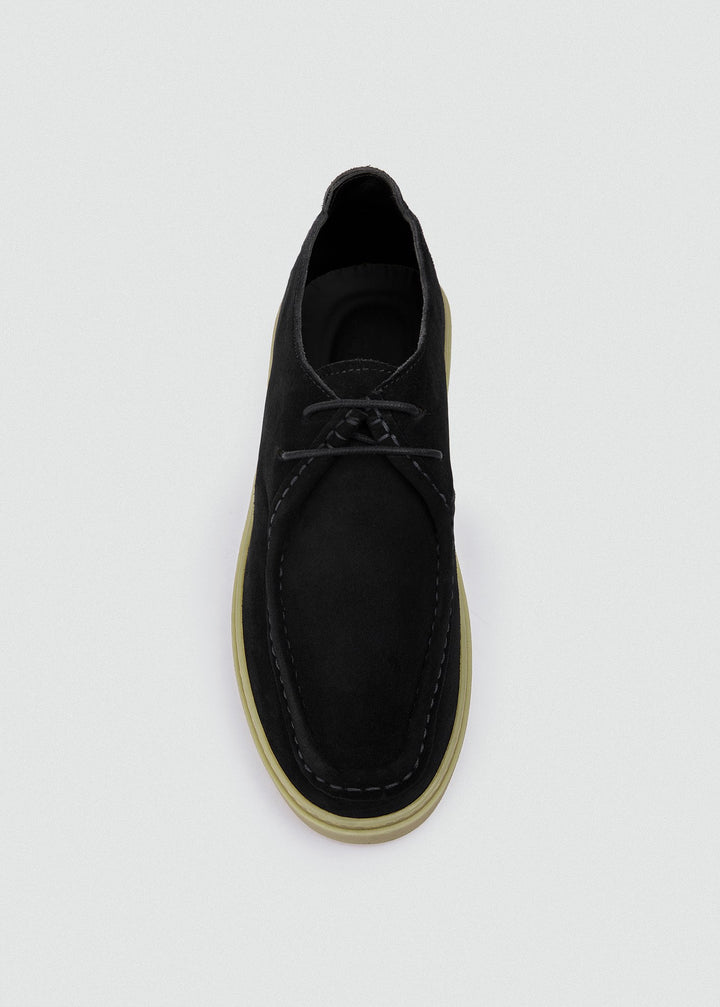 Cupsole Moc-Toe Lace-Up - Suede Black, top
