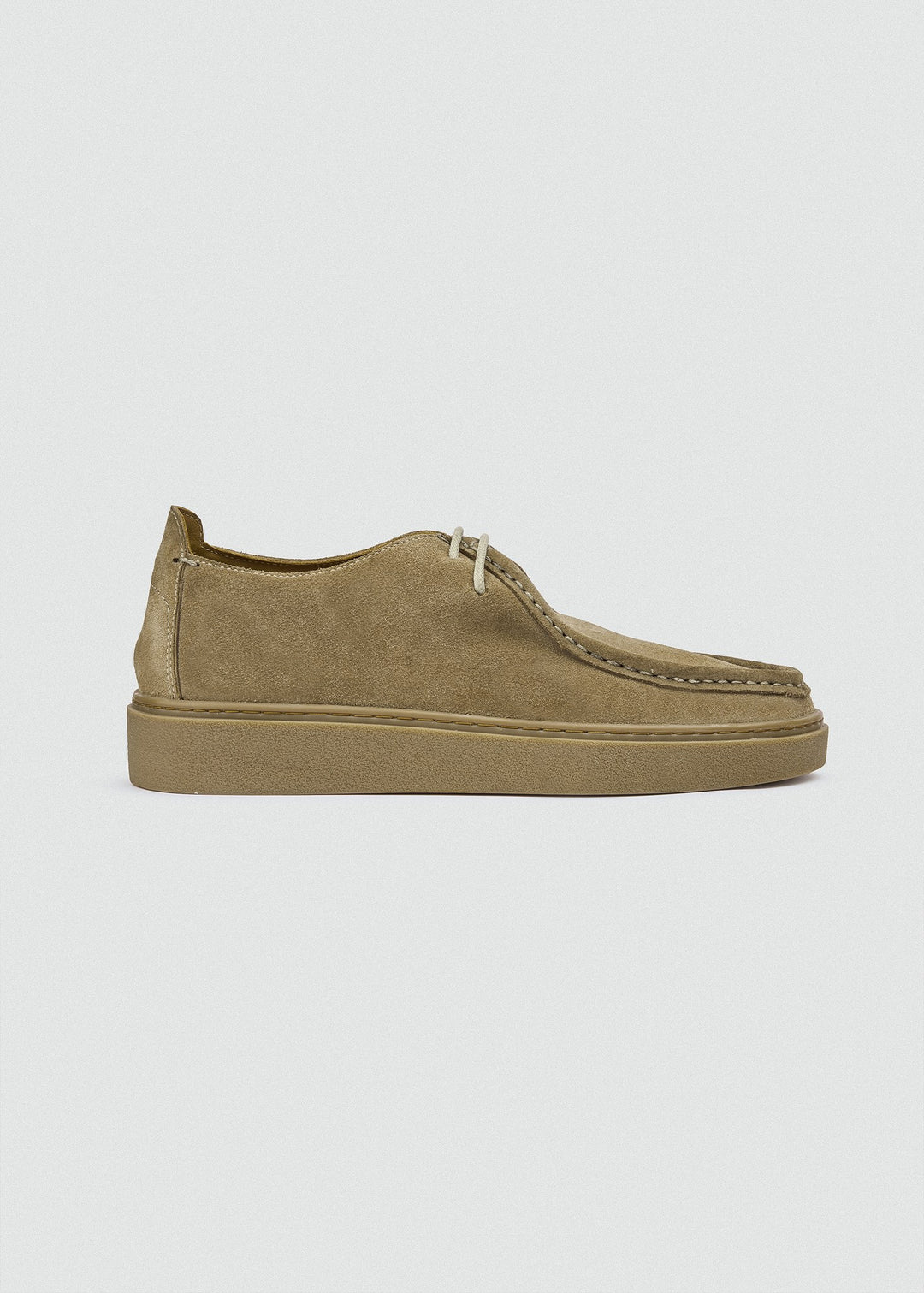 Cupsole Moc-Toe Lace-Up - Suede Café, side