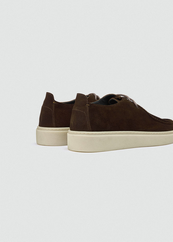 Cupsole Moc-Toe Lace-Up - Suede Brown, back