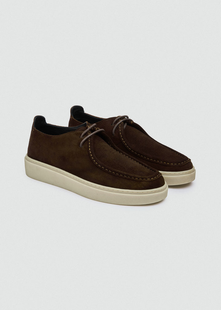 Cupsole Moc-Toe Lace-Up - Suede Brown, pair