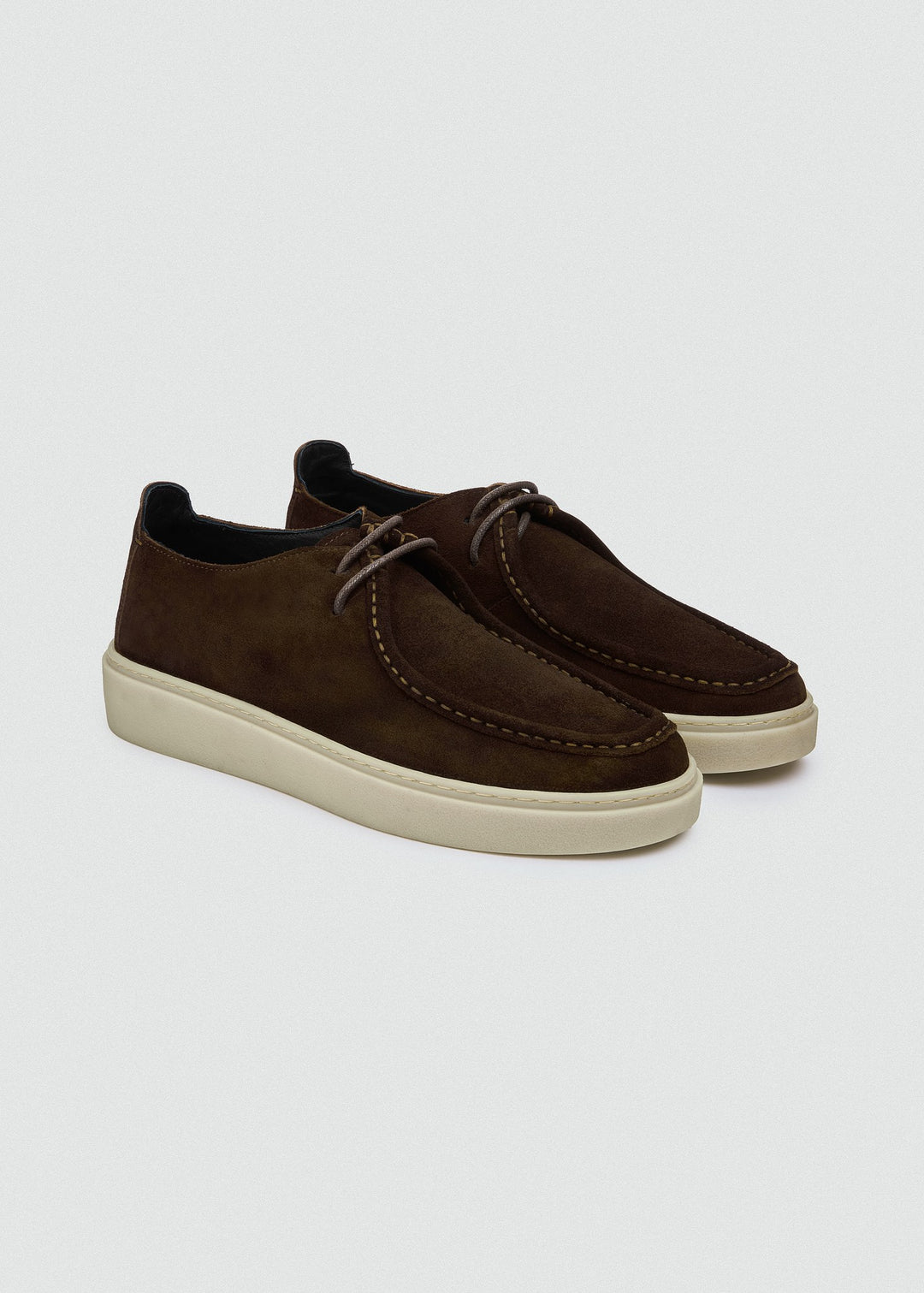 Cupsole Moc-Toe Lace-Up - Suede Brown, pair