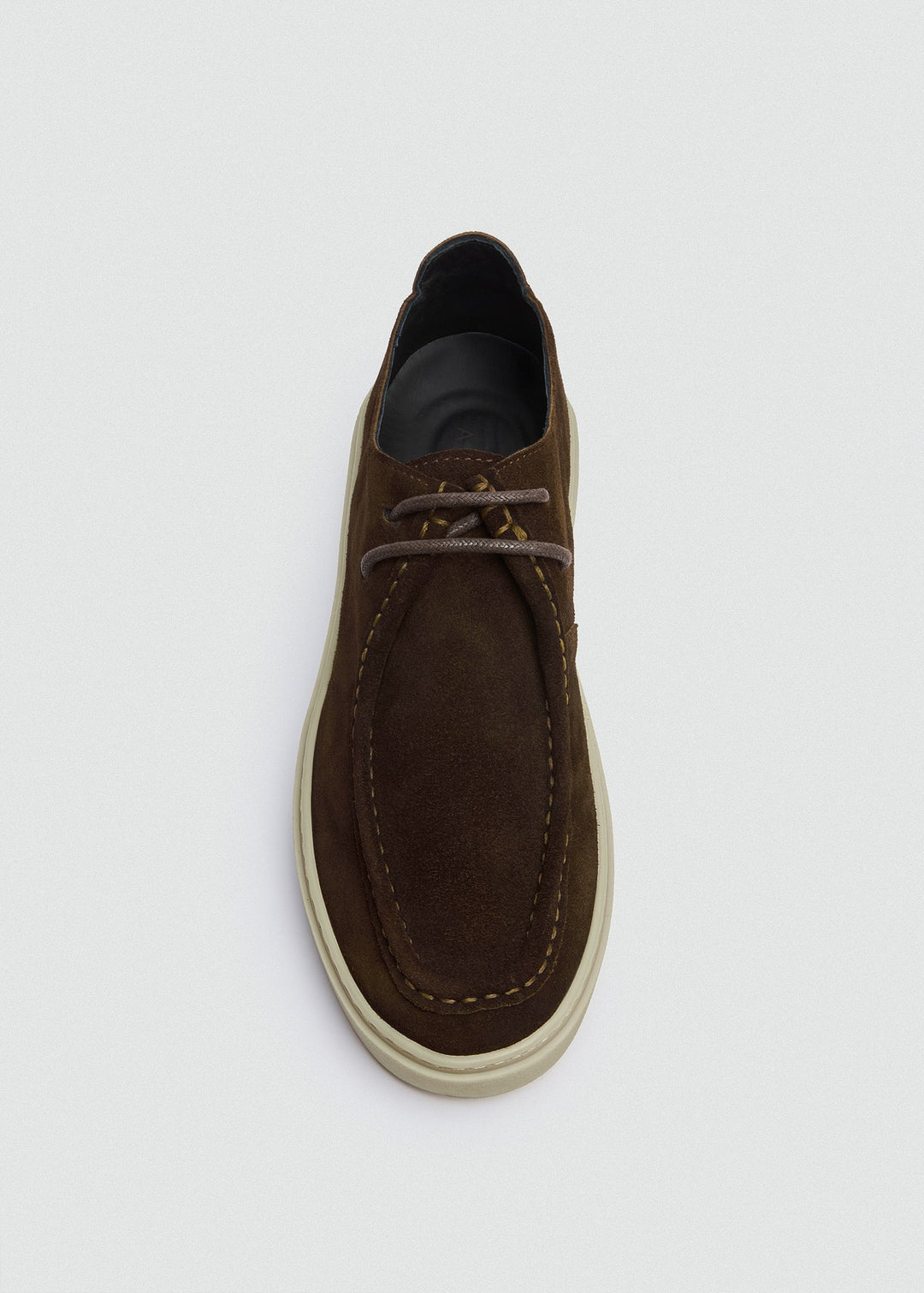 Cupsole Moc-Toe Lace-Up - Suede Brown, top
