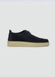 Cupsole Moc-Toe Lace-Up - Suede Navy Blue