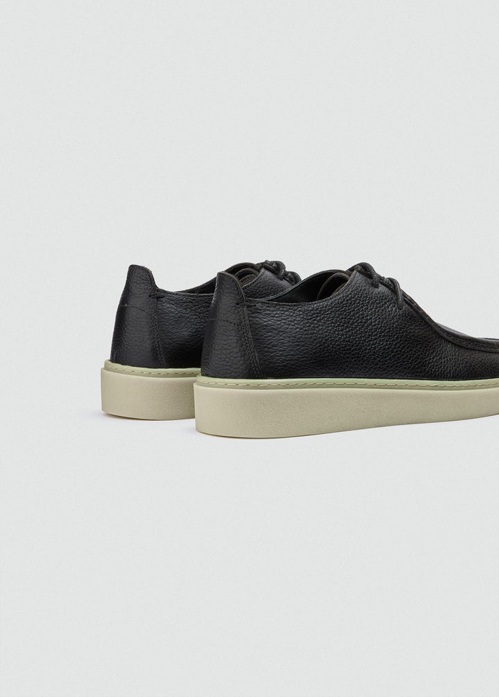 Cupsole Moc-Toe Lace-Up - Textured Black, back