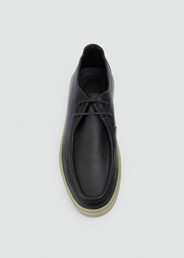 Cupsole Moc-Toe Lace-Up - Textured Black, top