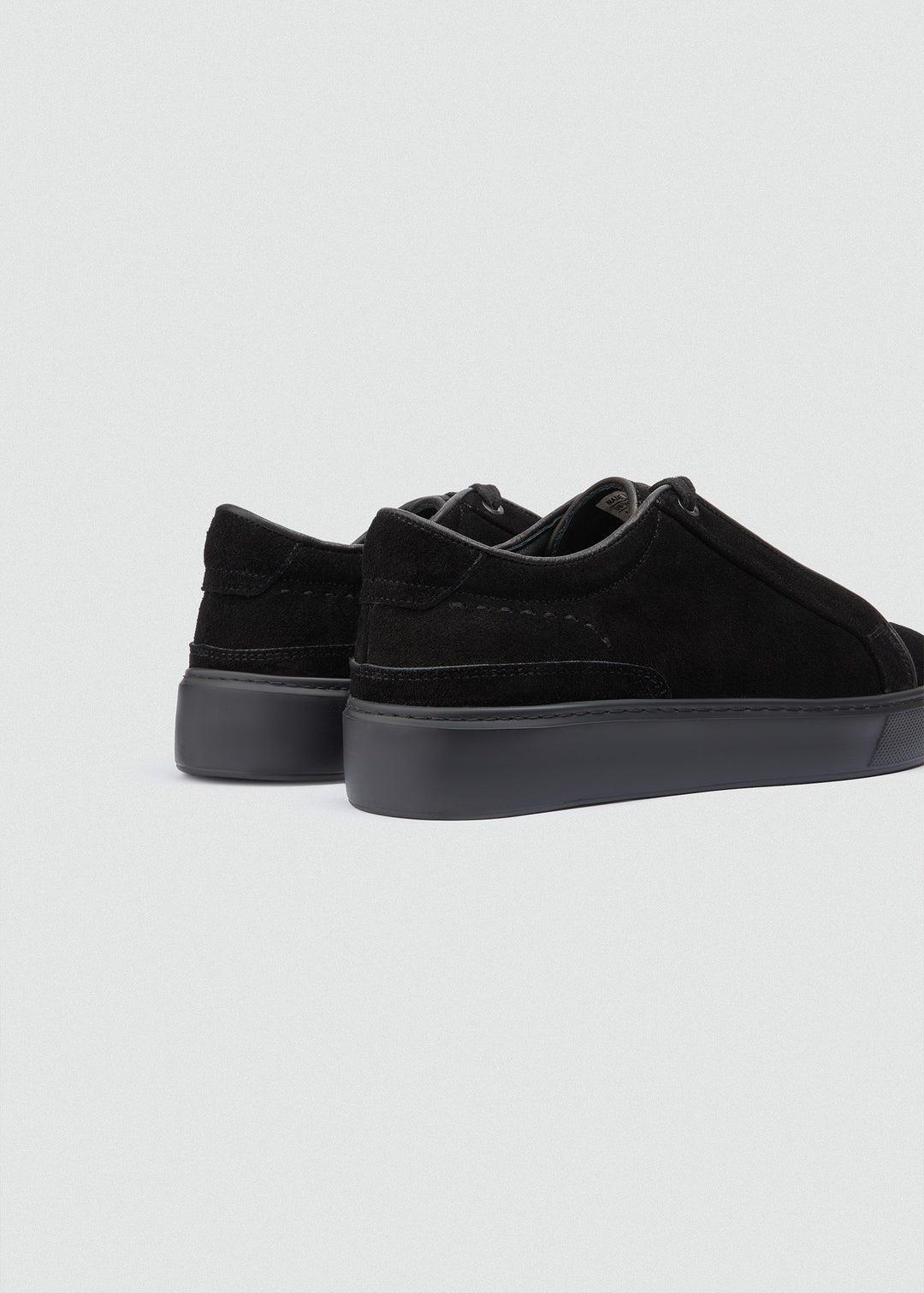 Cupsole Lace-Up Sneaker - Suede Black, back