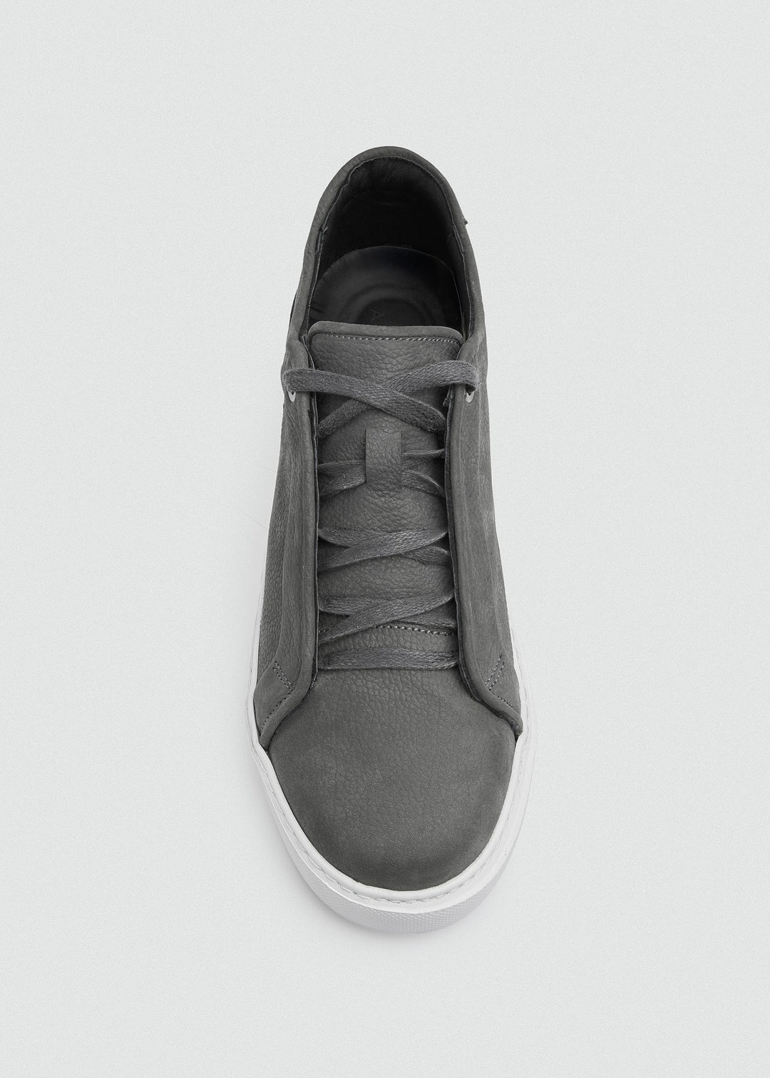 Cupsole Lace-Up Sneaker - Suede Grey, top