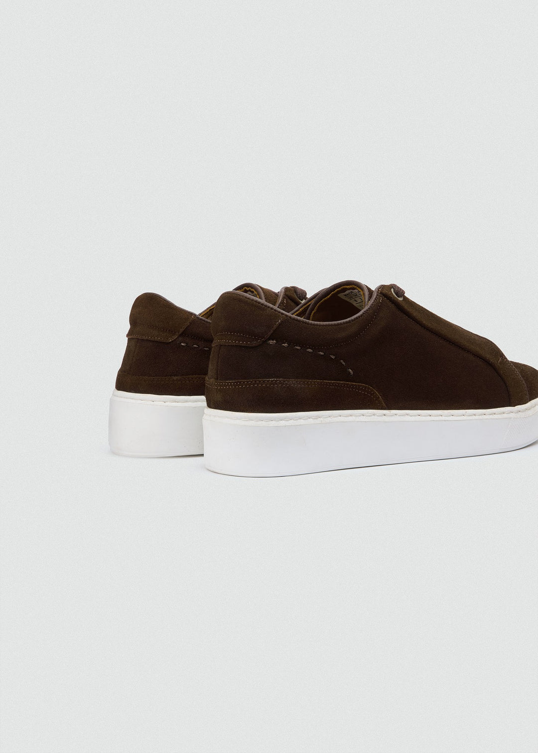 Cupsole Lace-Up Sneaker - Suede Brown, back