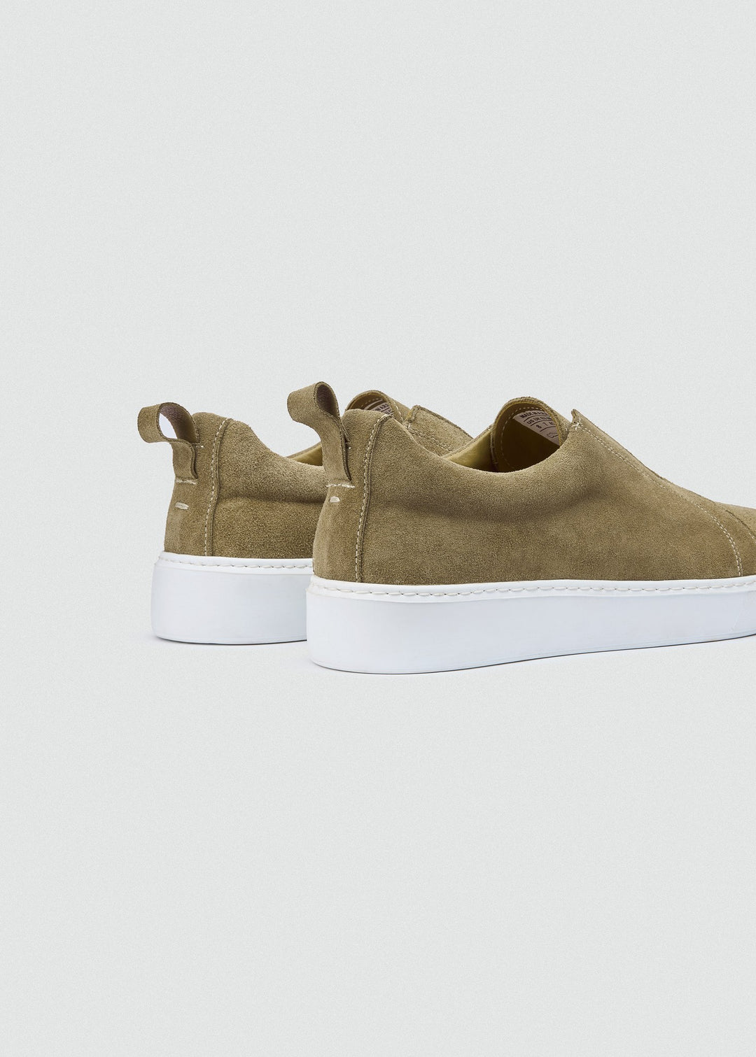 Laceless Slip-On Sneaker - Suede Café, back