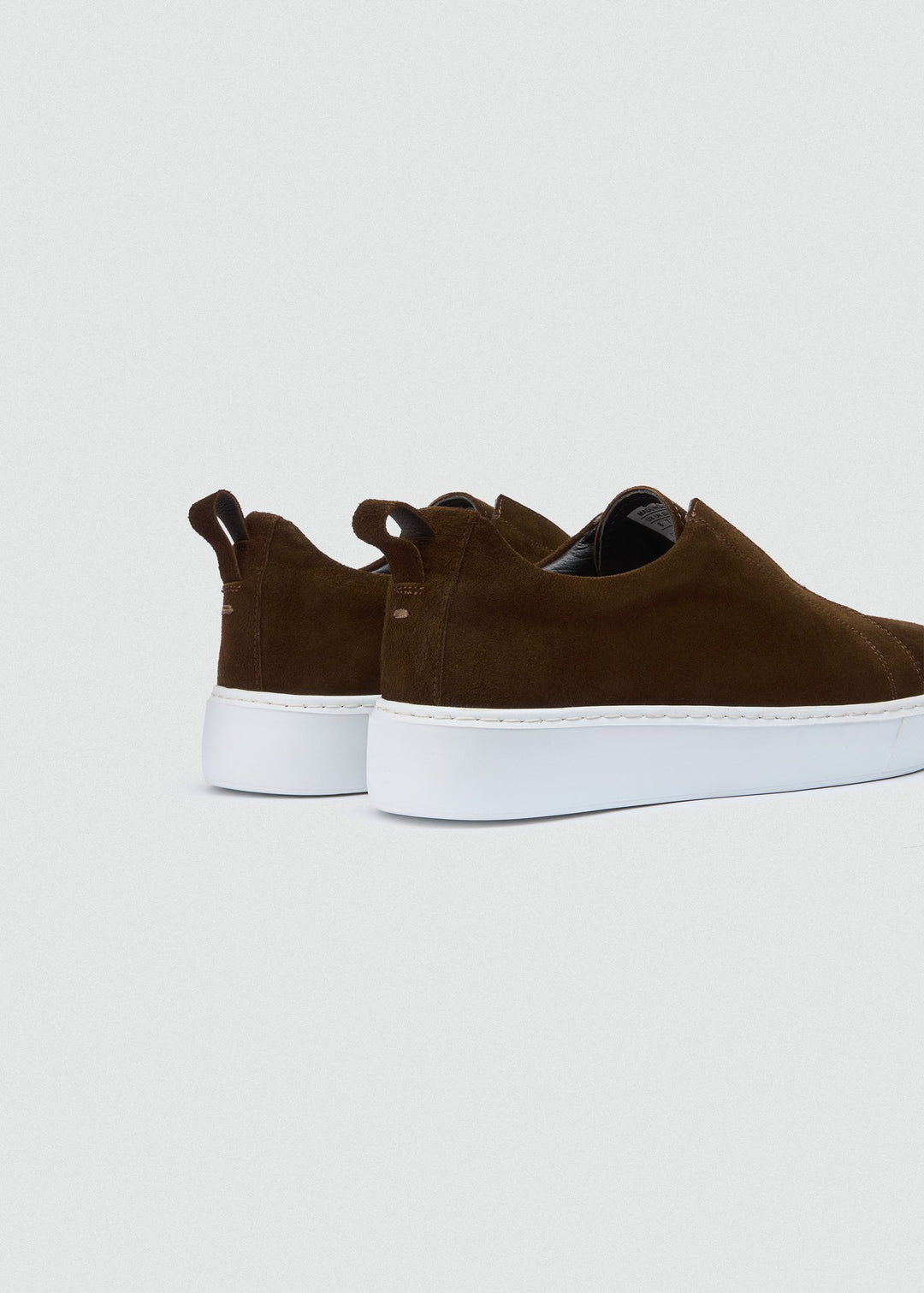 Laceless Slip-On Sneaker - Suede Brown, back