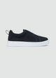 Laceless Slip-On Sneaker - Suede Navy Blue