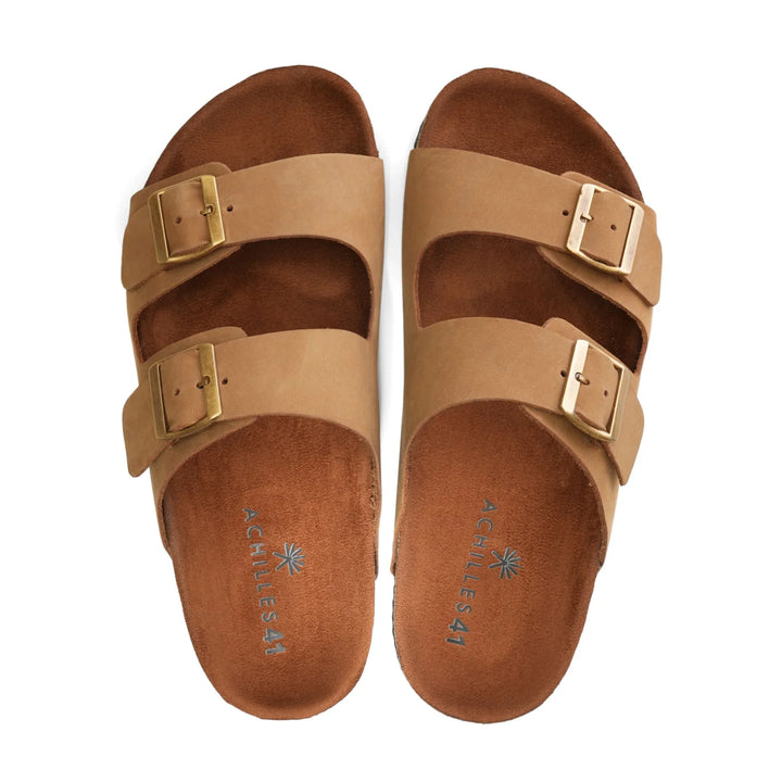 Arizona Soft Footbed Double Buckle Sandals | Sandy Brown