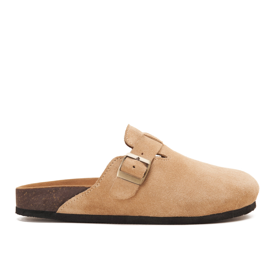 Boston Soft Footbed Suede Leather- beige – Achilles Stores