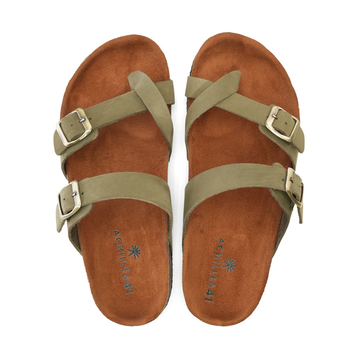 Achilles| Mayari Soft Footbed Sandals -Olive