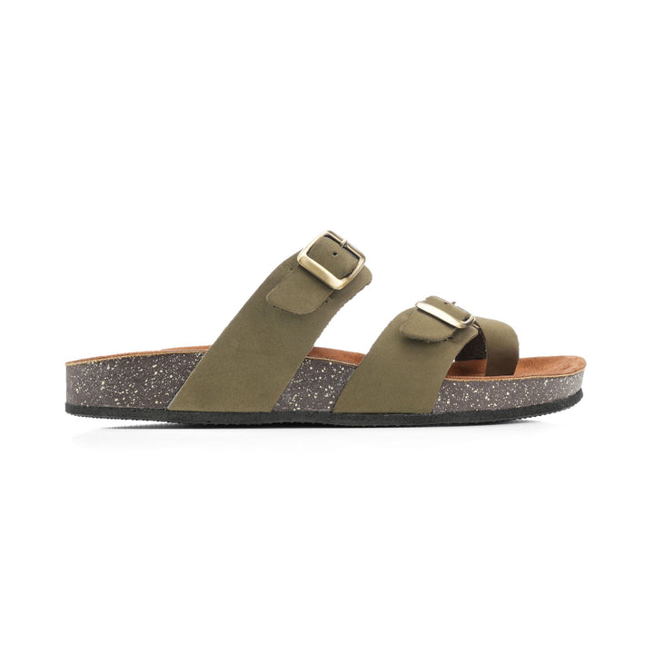 Achilles| Mayari Soft Footbed Sandals -Olive