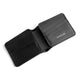 Black bifold leather wallet